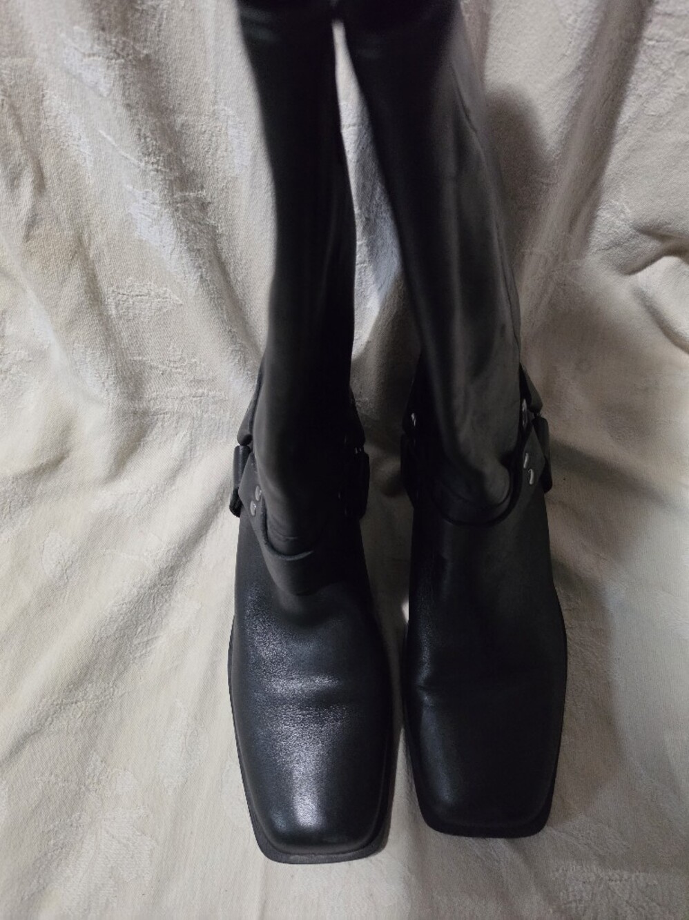 Classic Black Women's  Leather Boots